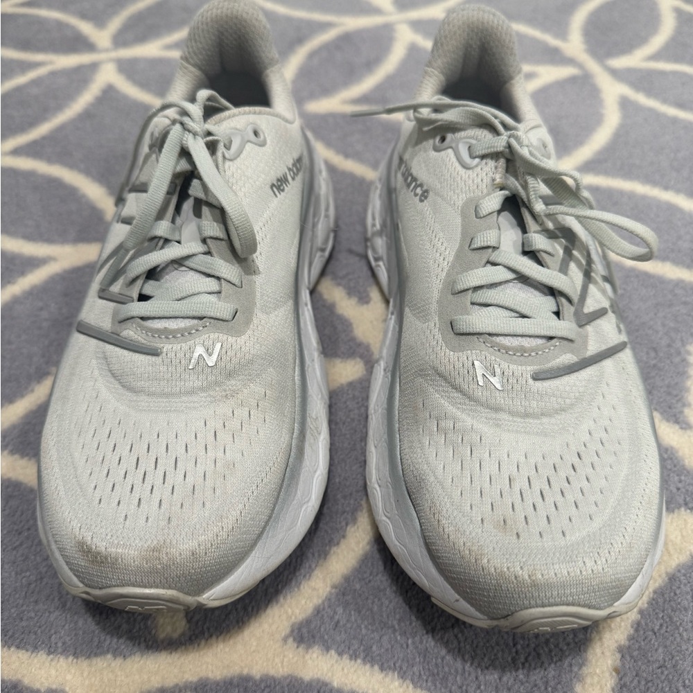 New Balance Light Gray Athletic Sneakers